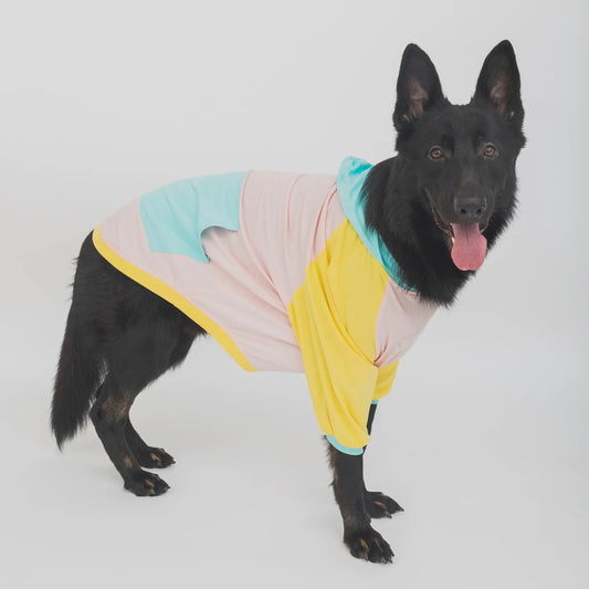 Candy Floss Color Blocking Hoodie Tshirt