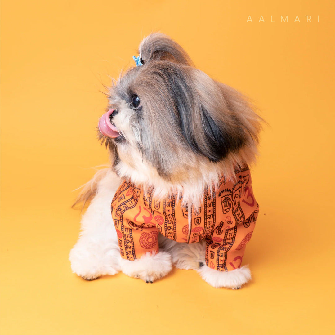 Om Cotton Kurta For Dogs