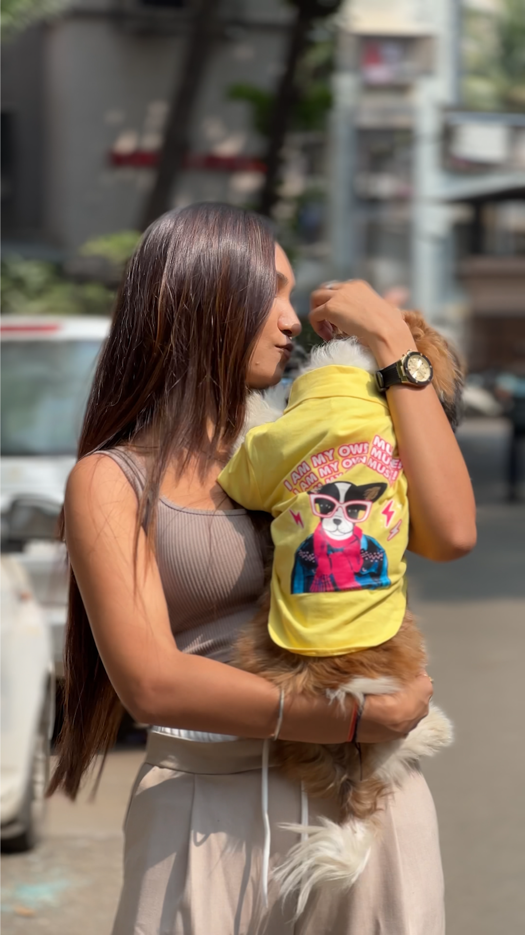 I am my own muse turtle neck dog Tshirt