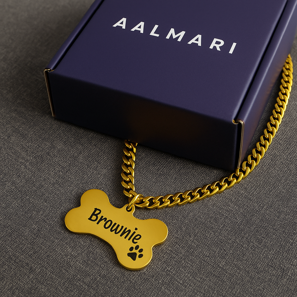 Dog Name Tag | With Owners Name | Contact Number