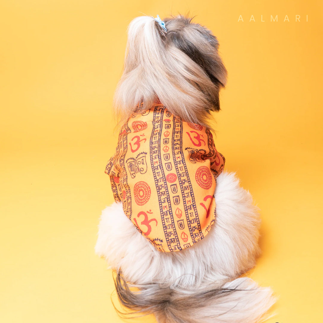 Om Cotton Kurta For Dogs