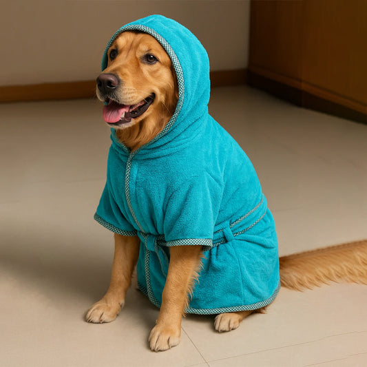 PawPlush Dog Bathrobe
